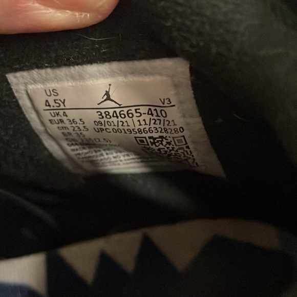 Jordan 6 retro Youth 4.5 University Blue - Picture 4 of 7